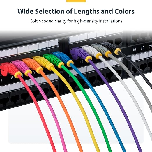 StarTech.com 10ft Orange Slim CAT6 Ethernet Cable, Snagless RJ45, 28AWG Pure - Image 5