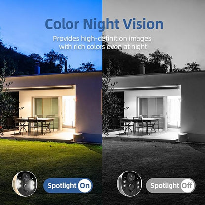 4G LTE Cellular Security Camera, No Wifi Security Camera, 2.5K Solar Camera - Image 8