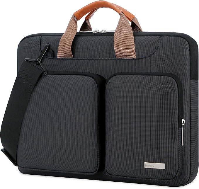 Lacdo 360° Protective Laptop Shoulder Bag, 16 inch Laptop Sleeve Case by Lacdo