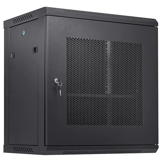 VEVOR 12U Wall Mount Network Server Cabinet, 15.5'' Deep, Server Rack Cabinet by VEVOR