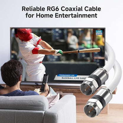 Cable Matters 3-Pack RG6 Coaxial Cable - Image 2