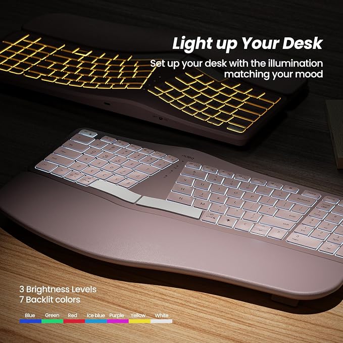 Nulea RT05 Wireless Ergonomic Keyboard, Split Keyboard - Image 6