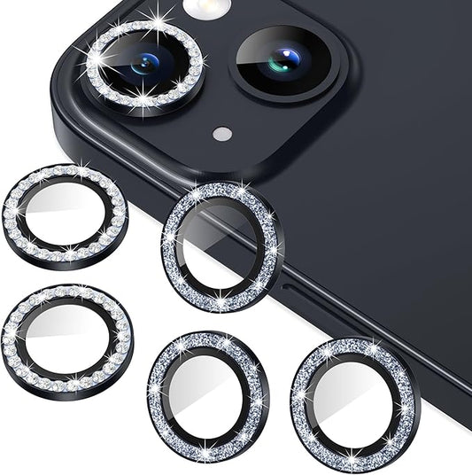 AGVEE 3+3 for iPhone 14 6.1" / 14 Plus 6.7" Camera Lens Protector, Bling by AGVEE