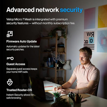 Linksys Velop Micro 7 Dual-Band BE5000 Wi-Fi 7 Mesh System | 4 WiFi Streams up - Image 4