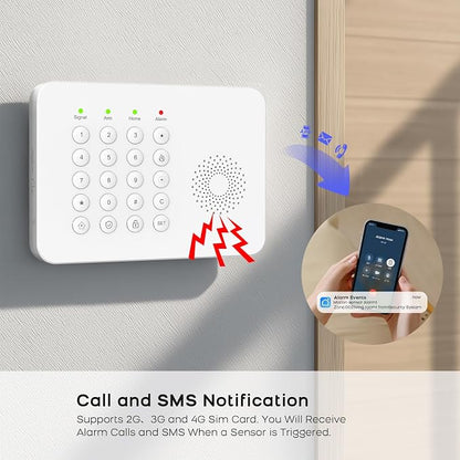 YBJ Alarm System for Home Security, DIY Wireless Home Alarm System - Image 2
