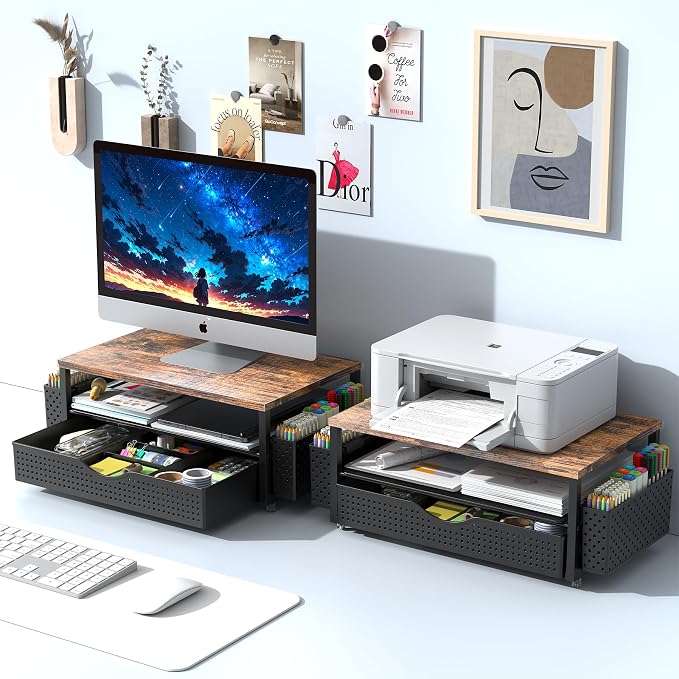 Desk Organizer and Accessories, Computer Monitor Stand Riser - Image 7