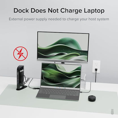Plugable Universal Laptop Docking Station Dual HDMI Monitor - Image 5