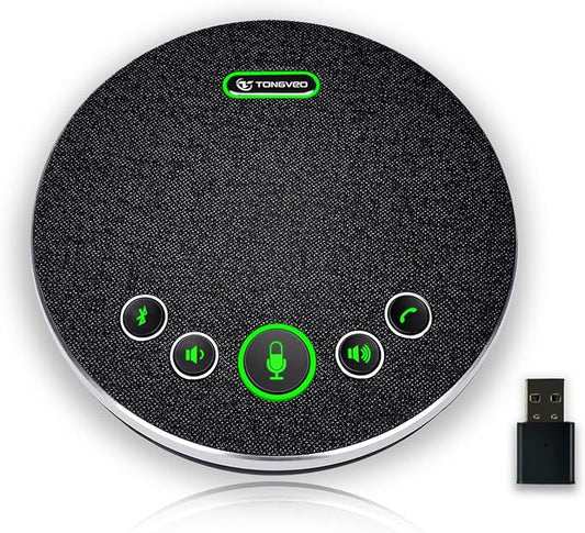 Bluetooth Speakerphone Conference Microphones, Wireless Conference Speaker by TONGVEO