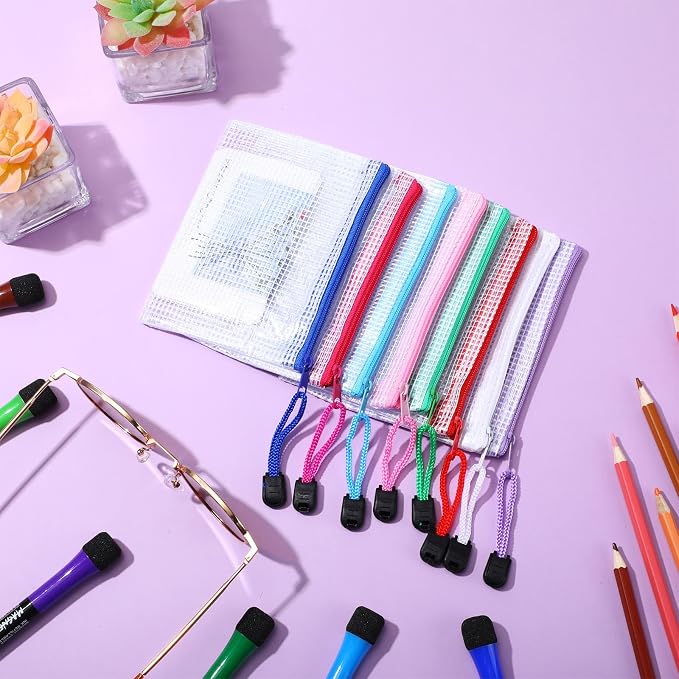 Jetec 32 Pcs Mesh Zipper Bags Toy Storage Bikini Organizer Bag Bolsas Para - Image 5