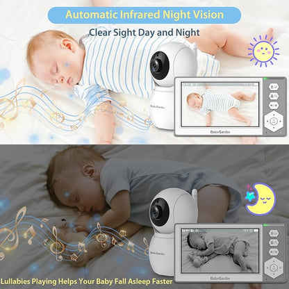 Baby Monitor with Camera and Audio, 4.3'' Video Baby Monitor with 1000ft Long - Image 4