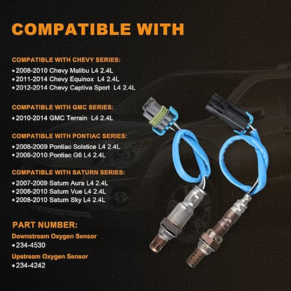 Oxygen O2 Sensor Upstream & Downstream 234-4242 234-4530 Compatible - Image 2
