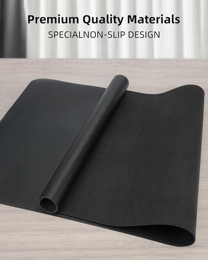 Leather Desk Protector, Large Mouse Pad, Non-Slip Blotter, Waterproof Writing - Image 2