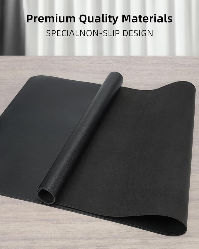 Non-Slip Desk Pad, Desk mat, Large Mouse Pad, Office Desk mat, Waterproof PU - Image 2