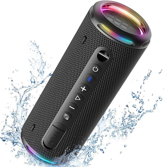 Tronsmart T7 Lite 24W Portable Bluetooth Speaker, Enhanced Bass, Rainbow Light by Tronsmart
