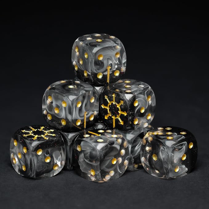 D6 Dice Set – 10× Six-Sided Resin Dice - Image 5