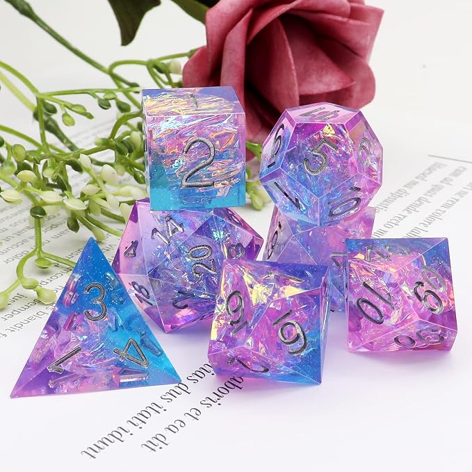 Haxtec Sparkling Sharp Edge Dice Set - Image 7