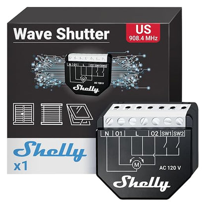 Shelly Wave Shutter US UL | Z-Wave Shutter Controller by Shelly