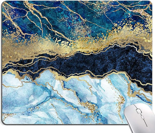 Mouse Pad, Marble Mouse Pad, Premium-Textured Mouse Mat Square Waterproof by Armanza