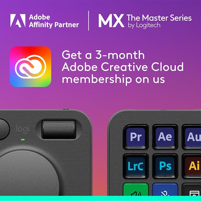 Logitech MX Creative Console, 9 Customizable LCD Keys, Stream Deck Accessories - Image 2