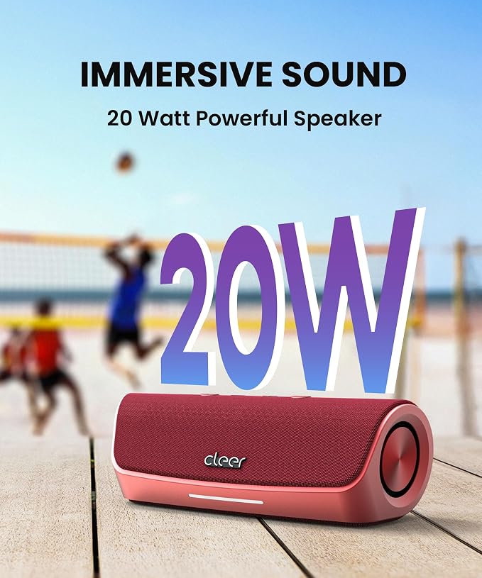 Cleer Scene Portable Bluetooth Speaker, IPX7 Waterproof, Powerful Sound and - Image 4