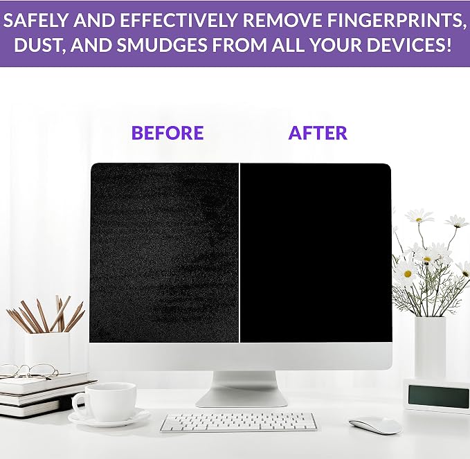 Swanky Screen Cleaner Kit: Microfiber Cloths & Spray - Image 4