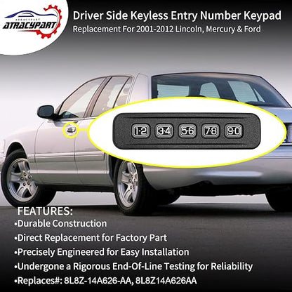 Driver Side Door Keyless Entry Number Keypad Button Actuator | Replacement - Image 3