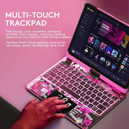 GUSGU Transparent Case with Wireless Keyboard - Image 6
