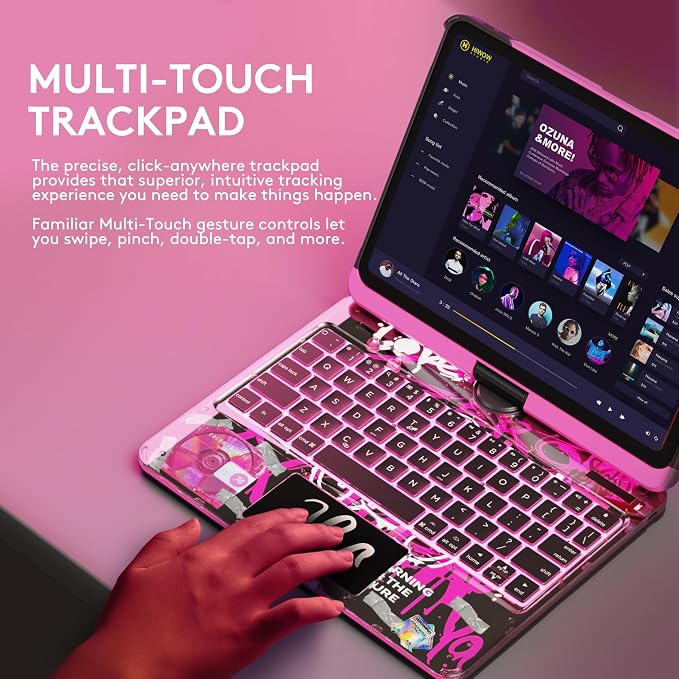 GUSGU Transparent Case with Wireless Keyboard only - Image 6