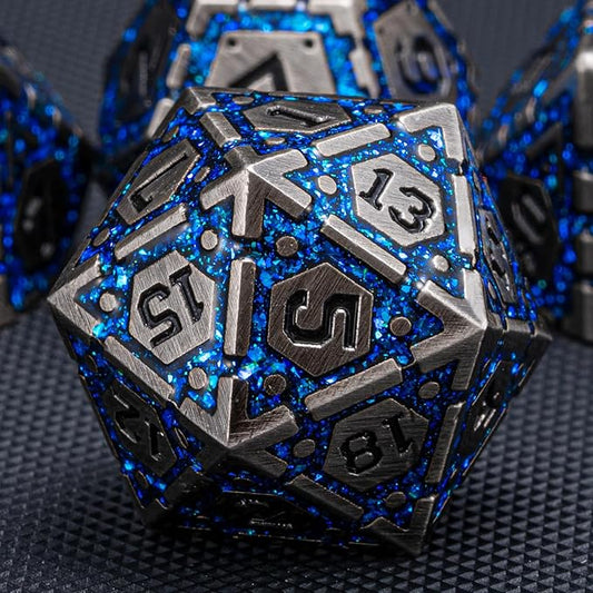 DND Metal Dice Set, Polyhedral Dice Set by Unknown