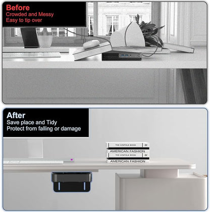 Adjustable Thin Client Mini PC Mount Bracket, Mini PC Vesa Mount, Under Desk - Image 5