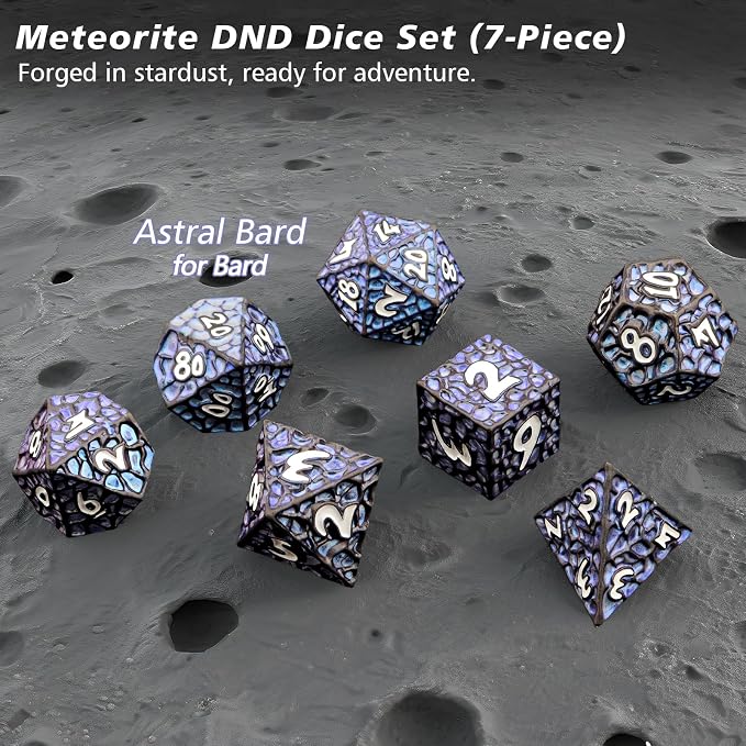 PJOY Metal D&D Dice Set for Dungeons and Dragons Dice - Image 3