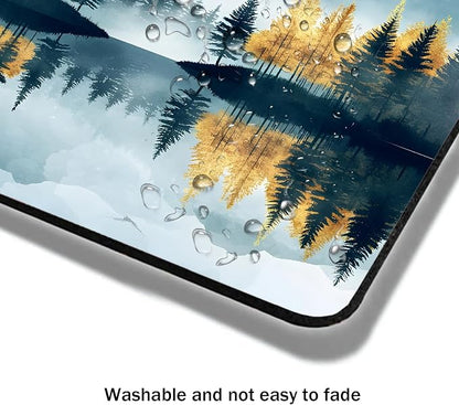 Mouse Pad, Cute Abstract Mountain Forest Mouse Pads - Image 4