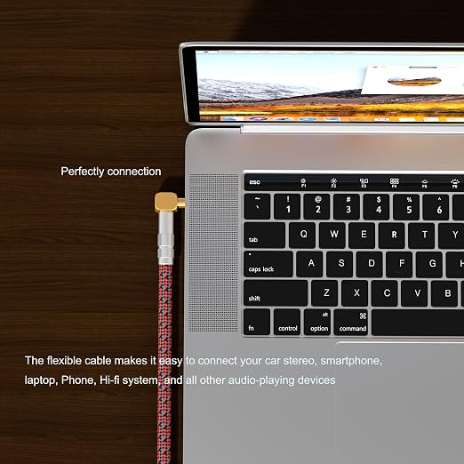 Audiophile High Purity Copper Aux Audio Cable 3.5mm Male to 3.5mm Male Audio - Image 4