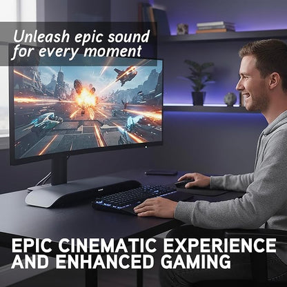 BlueAnt Soundblade Under Monitor Soundbar, Powerful 120 watt, 2.1 Channel USB-C - Image 8