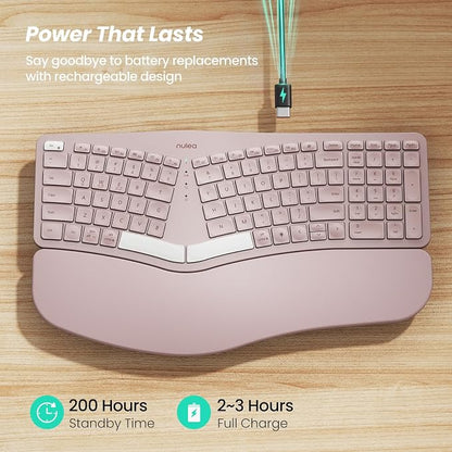 Nulea RT05 Wireless Ergonomic Keyboard, Split Keyboard - Image 3