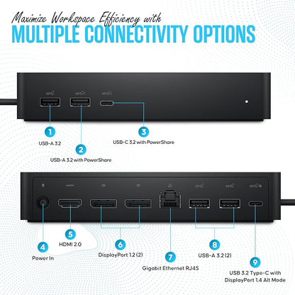 UD22 Dell Universal Docking Station USB-C/USB-A Supports Dual/Triple & 4 - Image 4