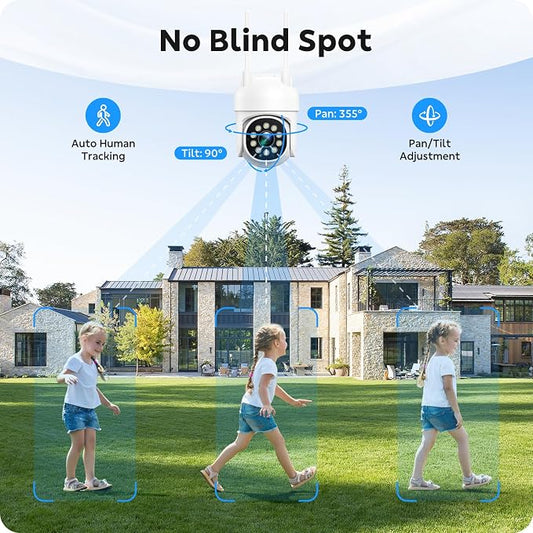 CAMCAMP Outdoor Security Camera Wireless 2.4G/5G WiFi Connect【Plug-in - Image 2