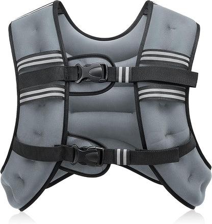 ZELUS Weighted Vest, 6lb/8lb/12lb/16lb/20lb/25lb/30lb Weight Vest by ZELUS
