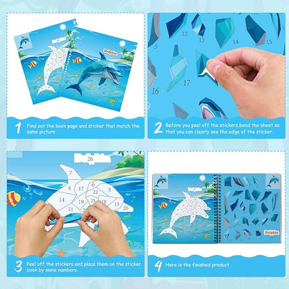 homicozy 3PCS Sticker Paint Books - Image 5