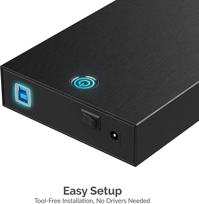 SABRENT USB 3.0 Enclosure for 2.5” & 3.5” SATA HDD/SSD – Tool-Free, LED - Image 4