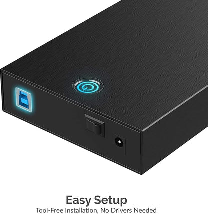 SABRENT USB 3.0 Enclosure for 2.5” & 3.5” SATA HDD/SSD – Tool-Free, LED - Image 4