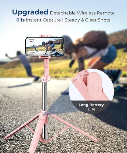 67‘’ Selfie Stick Tripod, Phone Tripod - Image 3
