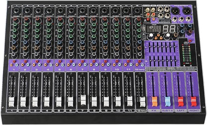Sound Town 12-Channel Professional Audio Mixer by SOUNDTOWN