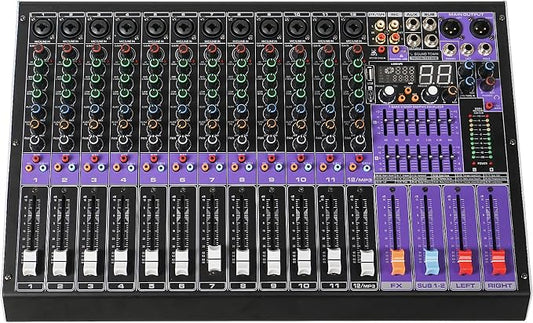 Sound Town 12-Channel Professional Audio Mixer by SOUNDTOWN