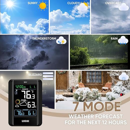 Indoor Outdoor Thermometer Wireless Weather Station External Thermometer - Image 6