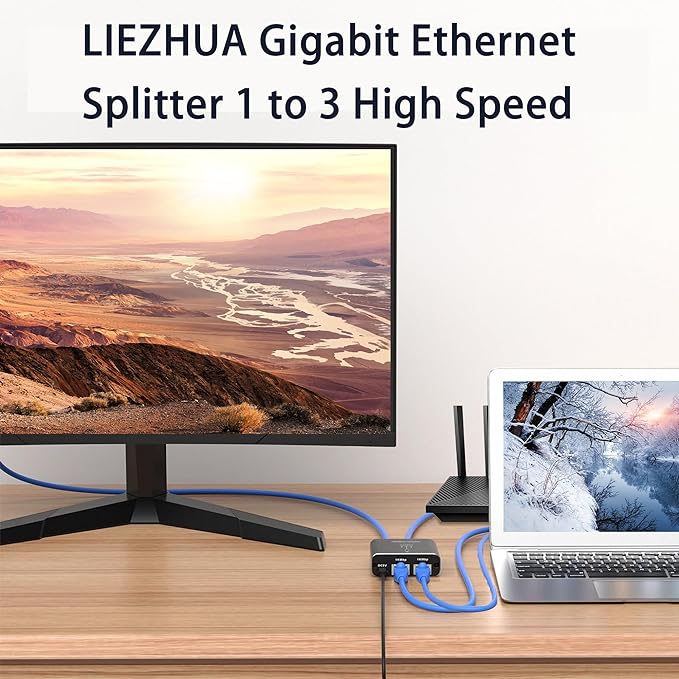 Ethernet Splitter 1 to 3, 1000Mbps High Speed Ethernet Cable Splitter - Image 7
