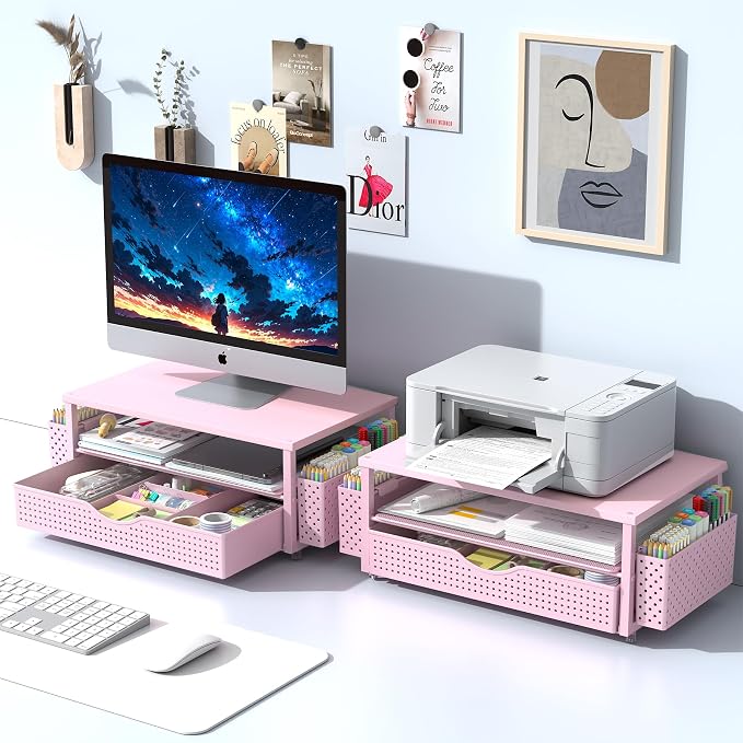 Desk Organizer and Accessories, Computer Monitor Stand Riser - Image 7