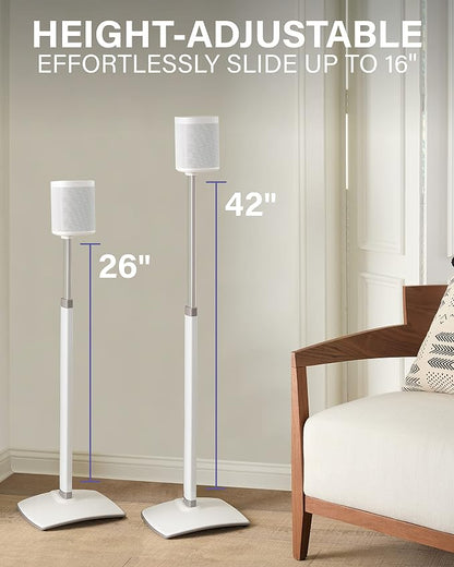 SANUS Adjustable Height Wireless Speaker Stands Designed - Image 2