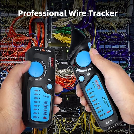 BSIDE Wire Tracker RJ45 RJ11 Network Cable Tester, Dual knob - Image 2