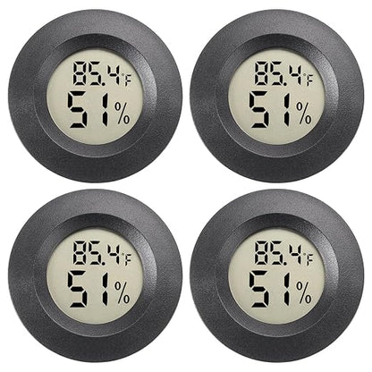 Mini Hygrometer Digital Thermometer Humidity Meter 4 Pack Hygrometer by WEIMELTOY